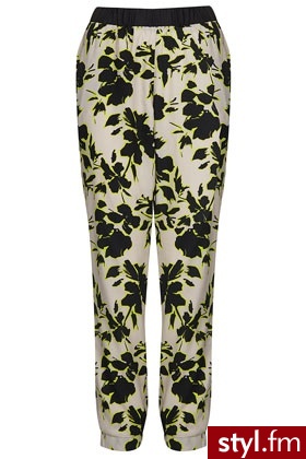 Topshop - Materiałowe Spodnie Moda