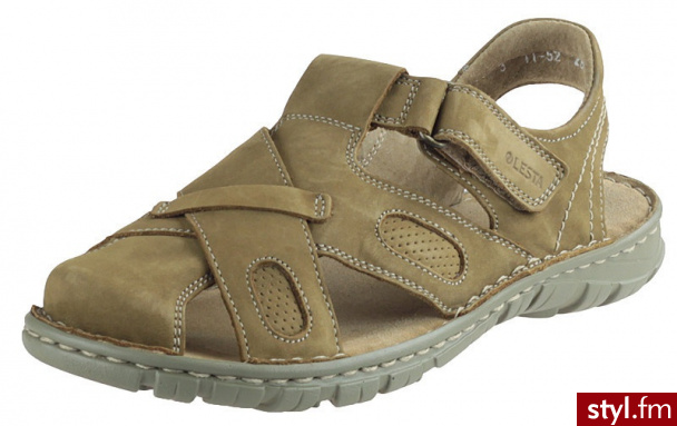 Lesta Sandały 102-1152 Oliwka (Oliwkowy) - Sandały Buty Moda