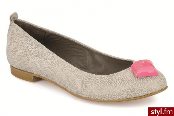 Emma Go BALERINKI MILLE BY EMMA GO (Beżowy) - Balerinki Buty Moda