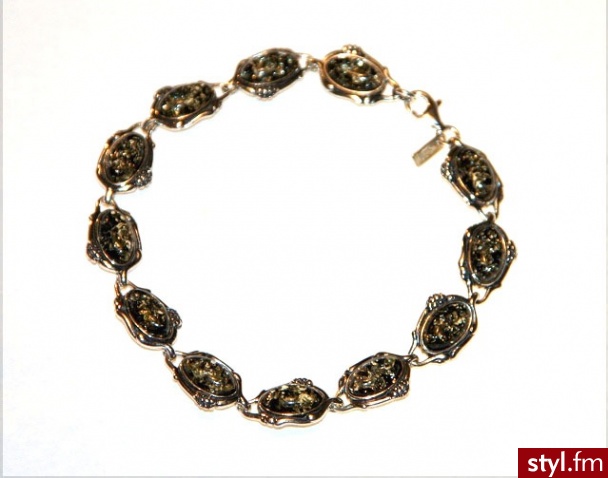 Costabella Bransoletka z bursztynem AMB108 - Bransoletki Biżuteria Moda