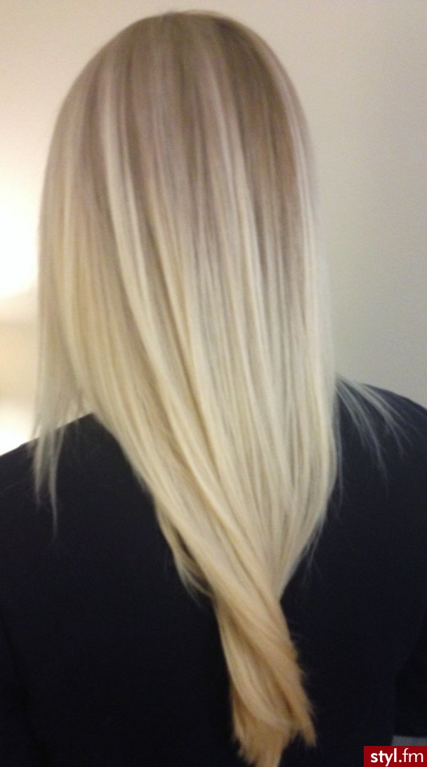 Blond Rozpuszczone Proste Na co dzień Długie Fryzury