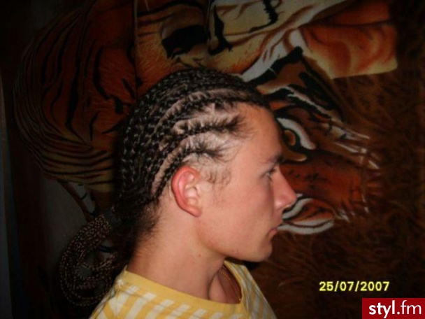 warkoczyki cornrows - Dredy Alternatywne Średnie Fryzury