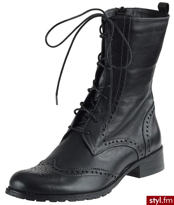 Lan-Kars Botki A5112 Czarne - Botki Buty Moda