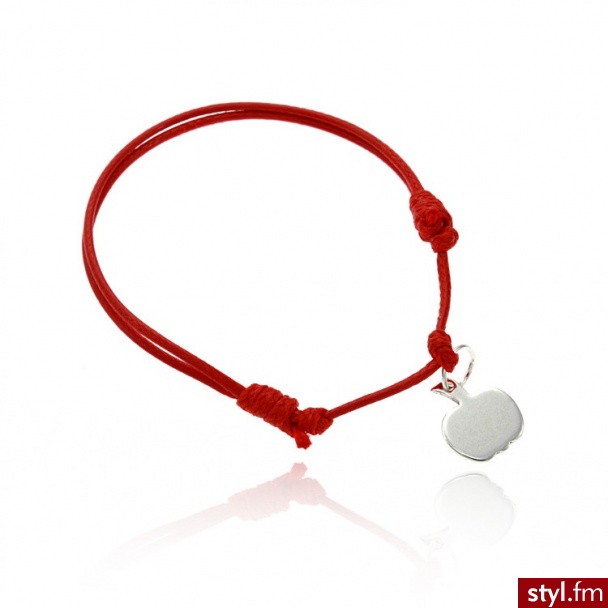 Dandelio Bransoletka Sznurkowa z Małym Jabłuszkiem DAN-BRA-0002 - Bransoletki Biżuteria Moda