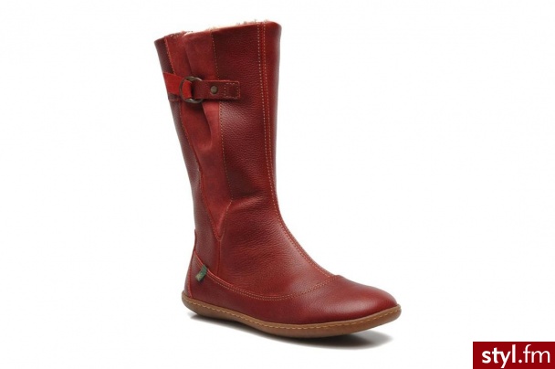 El Naturalista PÓŁBUTY I BOTKI VIAJERO N266 BY (Czerwony) - Botki Buty Moda