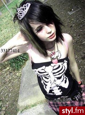 EMO Alternatywne Średnie Fryzury