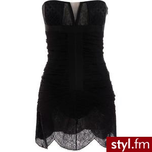 Worth Ruched minibustier dress - Polyvore. Pobrano ze strony: http://www.polyvore.com/worth_ruched_minibustier_dress/thing?id=31042122 - Pozostałe Ciuchy Moda