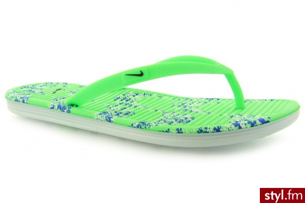 Nike WMNS SOLARSOFT THONG II P GREEN - Klapki Buty Moda