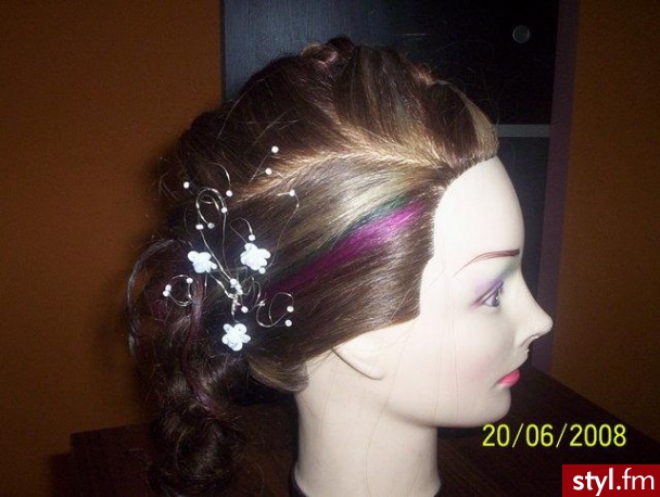 Irokez damski Proste Na co dzień Średnie Fryzury