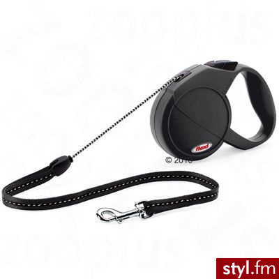 Flexi Smycz Classic Small, 5 m - Czarna - Psy Zwierzaki