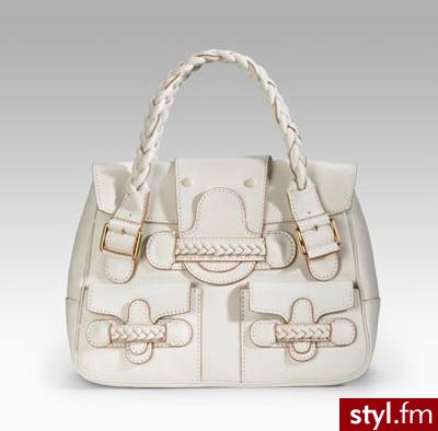 duża biała torba z ciemniejszymi szyciami od Valentino - 1.595$ - Pozostałe Torebki Moda