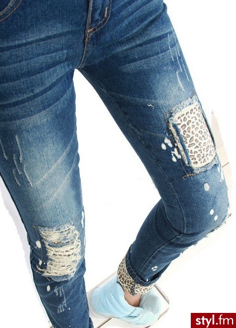 Jeansy Spodnie Moda