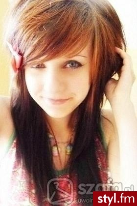 EMO Alternatywne Średnie Fryzury