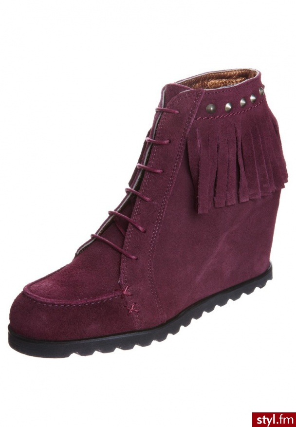 Ann Tuil FLECHE Botki na koturnie lilia - Botki Buty Moda