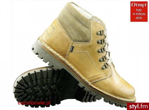 OTMĘT Obuwie Casual Półbuty wysokie OT-133-CP-F Camel - Półbuty Buty Moda