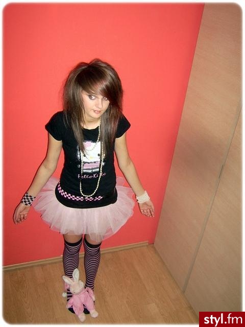 EMO Alternatywne Średnie Fryzury