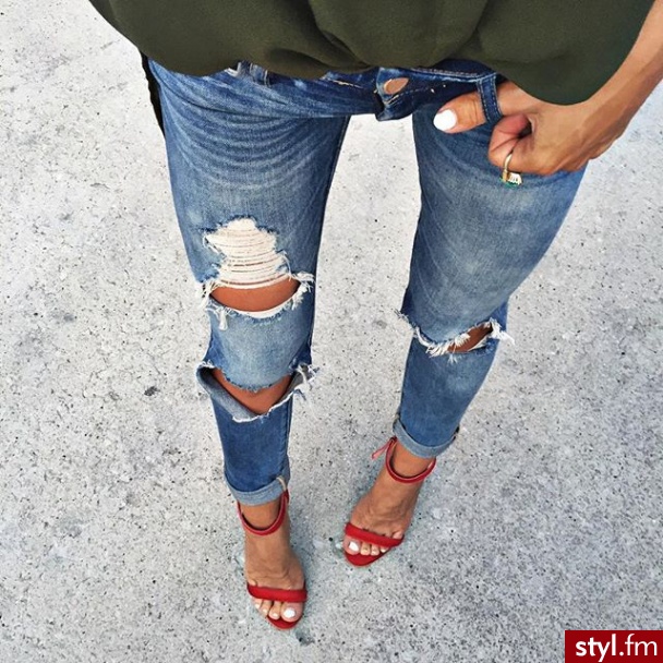 Jeansy Spodnie Moda
