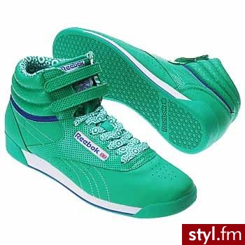 reebok freestyle hi geo flora - Pozostałe Buty Moda