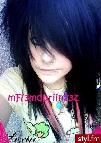 EMO Alternatywne Średnie Fryzury