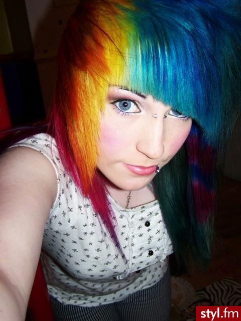 EMO Alternatywne Średnie Fryzury