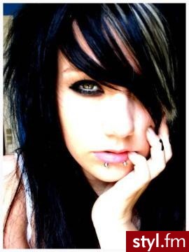 EMO Alternatywne Średnie Fryzury