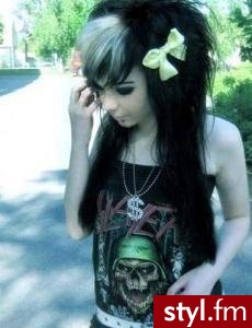 EMO Alternatywne Średnie Fryzury
