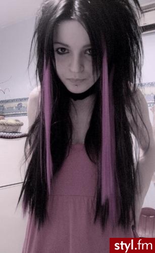 EMO Alternatywne Średnie Fryzury