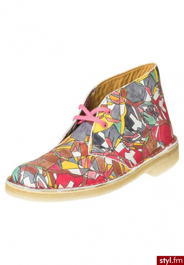 Clarks Originals Ankle boot kolorowy BOTKI WIELOKOLOROWY - Botki Buty Moda
