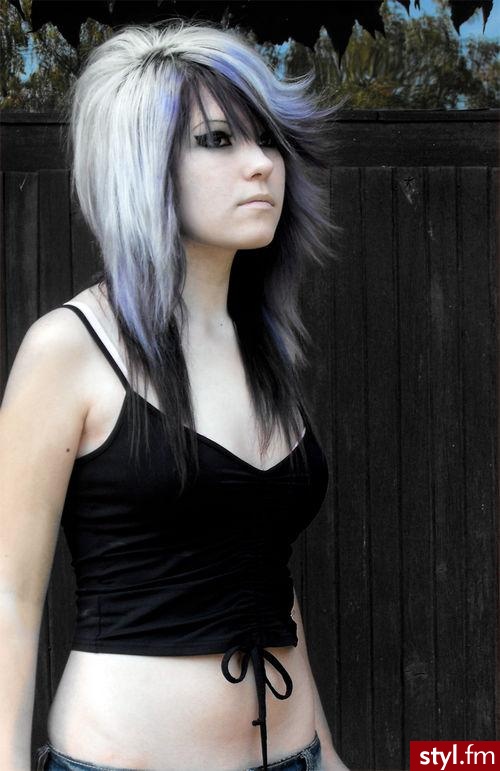 EMO Alternatywne Średnie Fryzury
