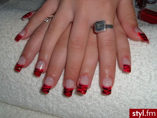 Autor: Cali_neczka red & black. Autor: <b>Cali_neczka</b><br /> - Paznokcie