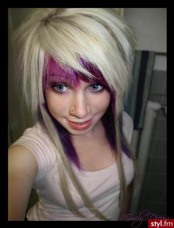 EMO Alternatywne Średnie Fryzury