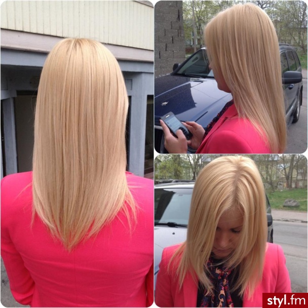 Blond Rozpuszczone Proste Na co dzień Długie Fryzury