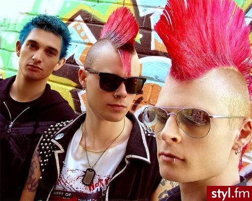 Punk Rock Alternatywne Średnie Fryzury