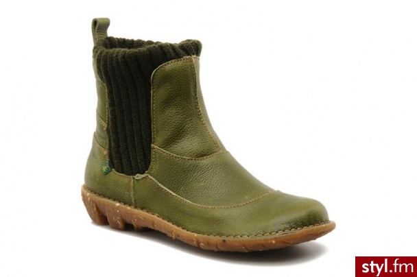 El Naturalista PÓŁBUTY I BOTKI SAVIA N°006 BY EL NATURALISTA (zielony) - Botki Buty Moda