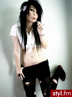 EMO Alternatywne Średnie Fryzury