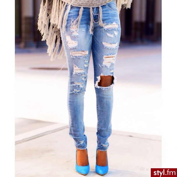 Jeansy Spodnie Moda