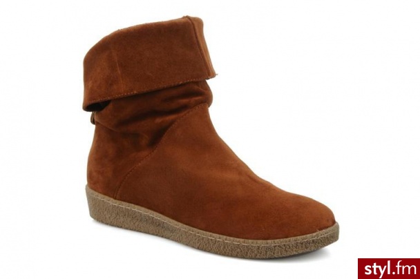 Unisa PÓŁBUTY I BOTKI CASTEL BY (BRĄZOWY) (Brązowy) - Botki Buty Moda
