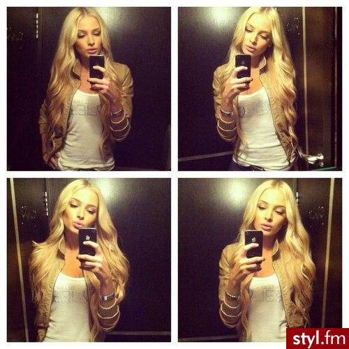 Blond Rozpuszczone Proste Na co dzień Długie Fryzury