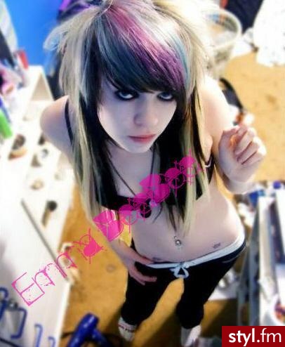 EMO Alternatywne Średnie Fryzury