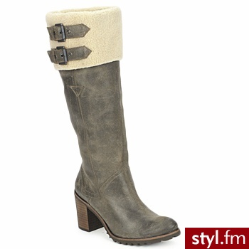 Un Matin d'Ete BUTY BAKARY KAKI - Kozaki Buty Moda