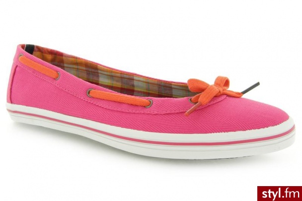 Tommy Hilfiger VIVIEN 5 BRIGHT PINK RED ORANGE - Balerinki Buty Moda