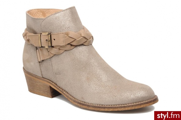 Jonak Półbuty i botki Jane (Beżowy) - Botki Buty Moda