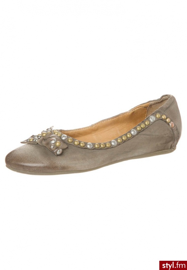 AirStep Baleriny szary - Balerinki Buty Moda