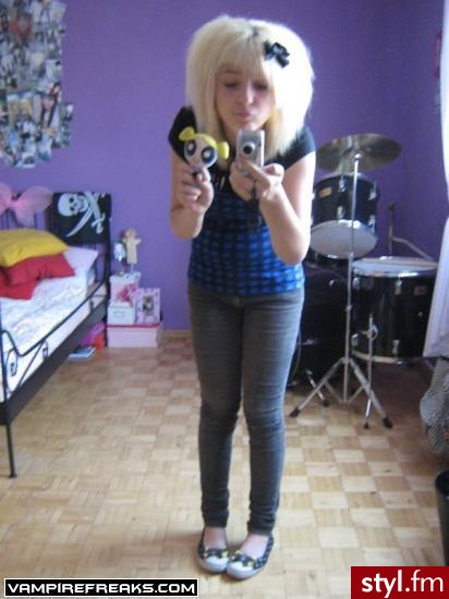 EMO Alternatywne Średnie Fryzury