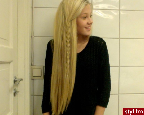 Blond Rozpuszczone Proste Na co dzień Długie Fryzury