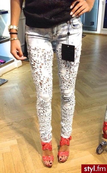 Jeansy Spodnie Moda