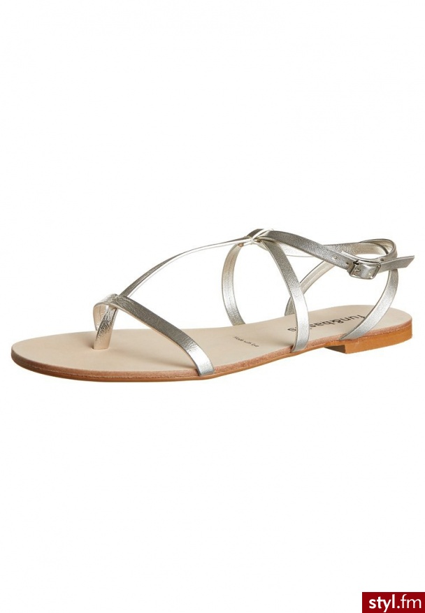 Fun&Basics Japonki Srebrny - Klapki Buty Moda