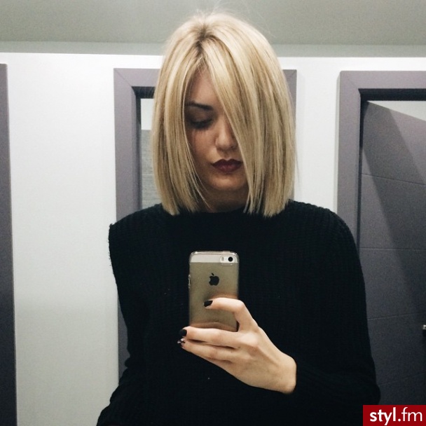 Blond Rozpuszczone Proste Na co dzień Średnie Fryzury