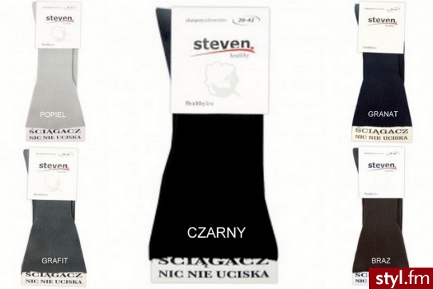 Skarpety bezuciskowe Steven - Rajstopy Bielizna Moda