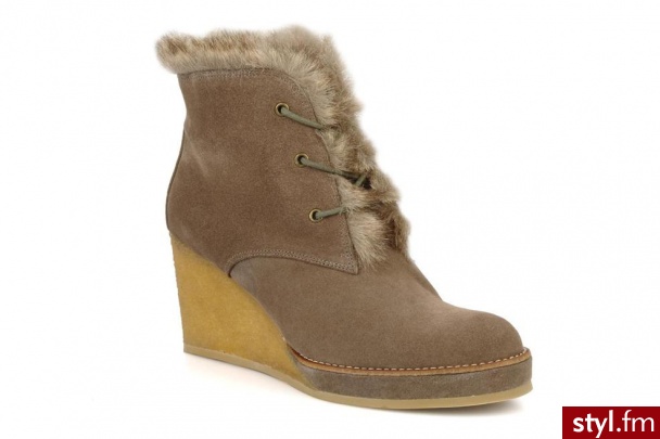No Name Półbuty i botki New aki crepe desert botte (Beżowy) - Botki Buty Moda